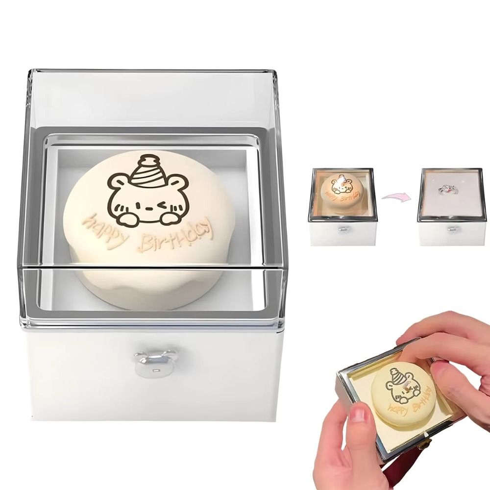 Candle Surprise - Caixa automática de anel flip bear,