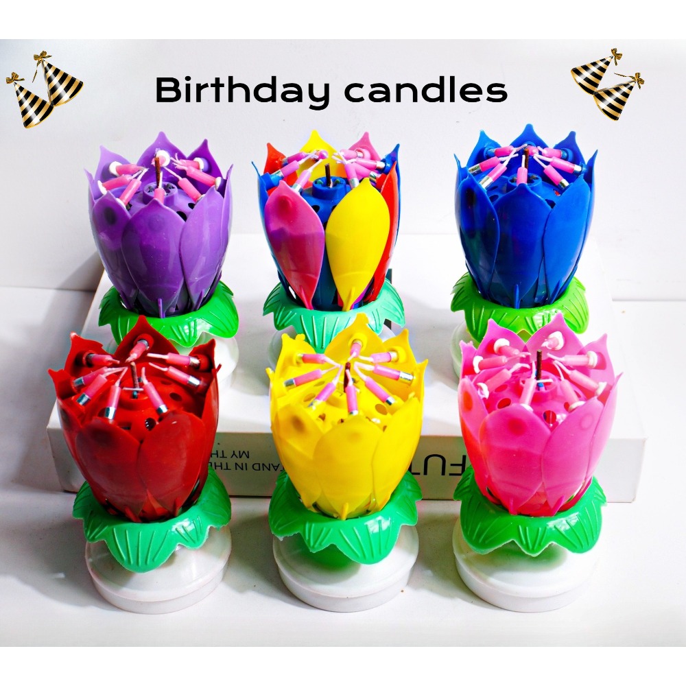 Candle Surprise - Vela de Aniversário Lótus para Decoração
